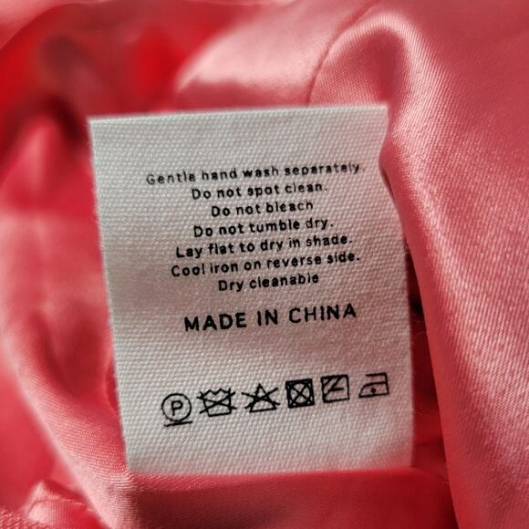 Audette Size Large Linen Tencel Eclipse Dress Ruche Coquette Ruffle Glam Party - Picture 12 of 14